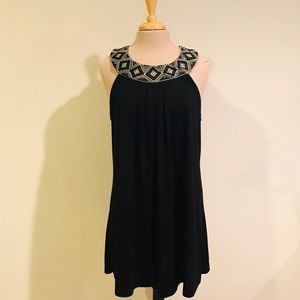Embellished black tunic